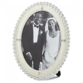 Accent Plus Oval Rhinestone Photo Frame - 5x7