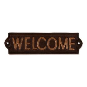 Accent Plus Cast Iron Welcome Sign