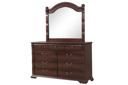 Aspen Traditional Dresser made with Wood in Cherry