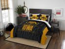 Iowa OFFICIAL NCAA "Modern Take" Full/Queen Comforter & Shams Set;  86" x 86"