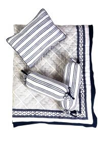 CAIRO BLUE CRIB BEDDING SET (4-Piece)