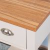 Wooden Living Room Side Table; Floor-standing Storage Table with a Drawer