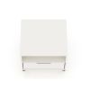 Manhattan Comfort Rockefeller 1.0 Mid-Century- Modern Nightstand with 1-Drawer in White