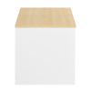 19.7'' Tall 1 - Drawer Nightstand in White/Beige