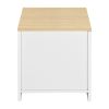 19.7'' Tall 1 - Drawer Nightstand in White/Beige