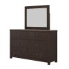 Modern & Contemporary Dresser Mirror Rich Brown