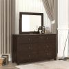 Modern & Contemporary Dresser Mirror Rich Brown