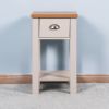 Wooden Living Room Side Table; Floor-standing Storage Table with a Drawer