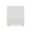 Manhattan Comfort Rockefeller 1.0 Mid-Century- Modern Nightstand with 1-Drawer in Off White and Nature