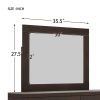 Modern & Contemporary Dresser Mirror Rich Brown