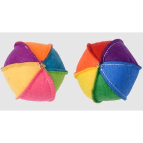 Felt Beach Ball (Assorted Colors)Size: 2.5"