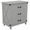 Modern Bedroom Nightstand with 3 Drawers Storage