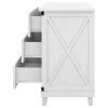 Modern Bedroom Nightstand with 3 Drawers Storage