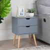 Modern Nightstand;  End Table;  Side Table with Storage Drawer;  Living Room Bedroom Furniture