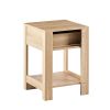 15.75" Rattan End table with drawer; Modern nightstand; side table for living roon; bedroom; natural